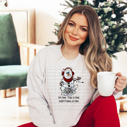 Im fine snowman - DTF