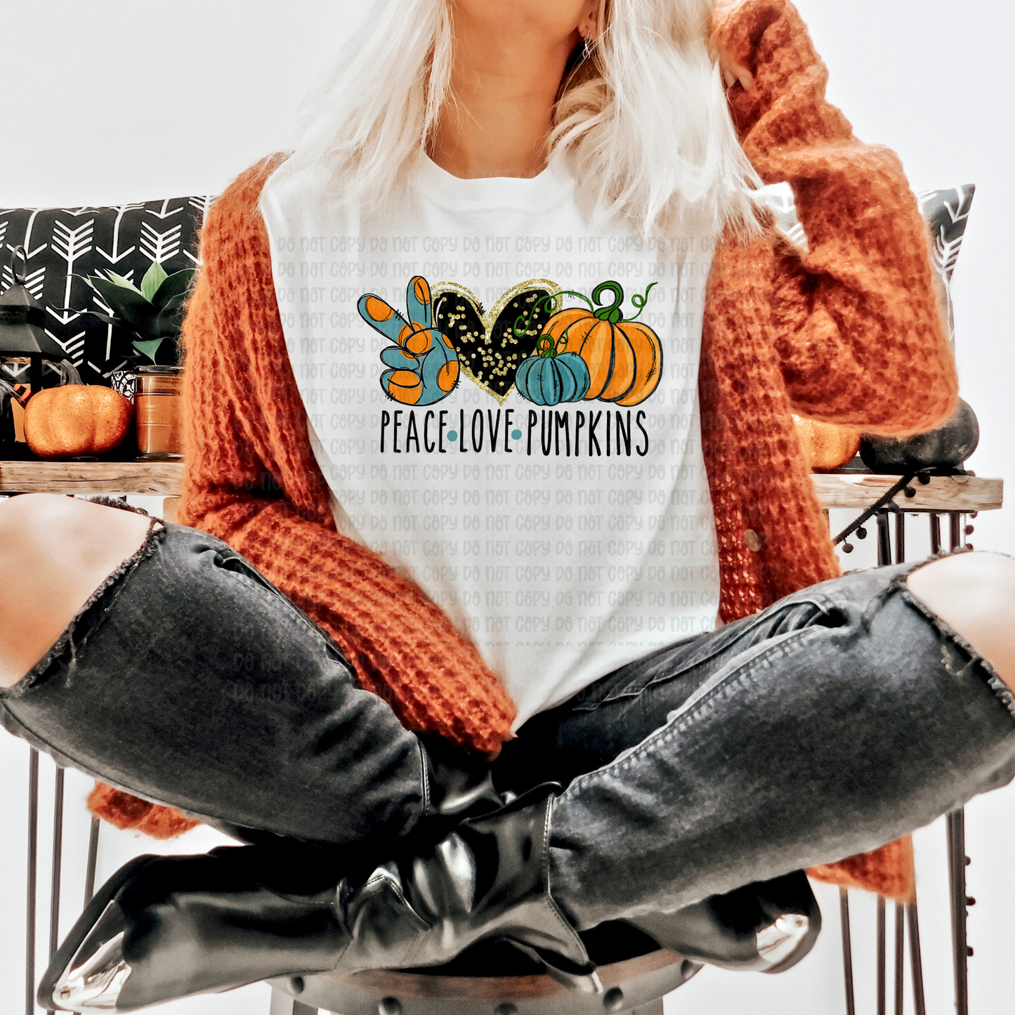 Peace love pumpkins - DTF