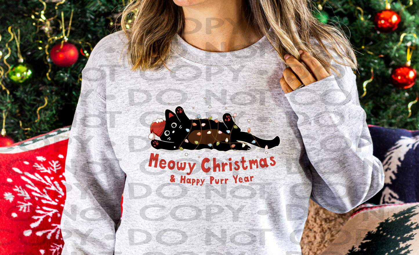 Meowy Christmas - DTF