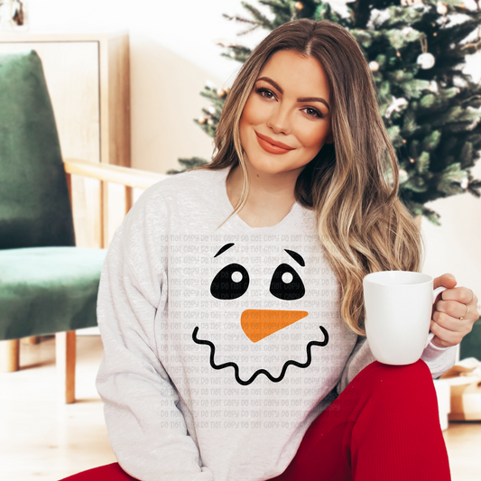 Snowman face - DTF