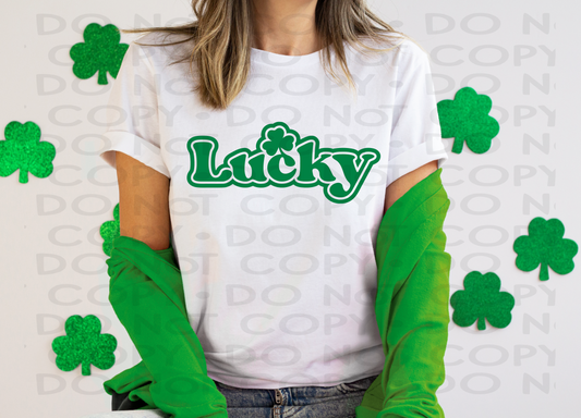 Lucky in green- DTF