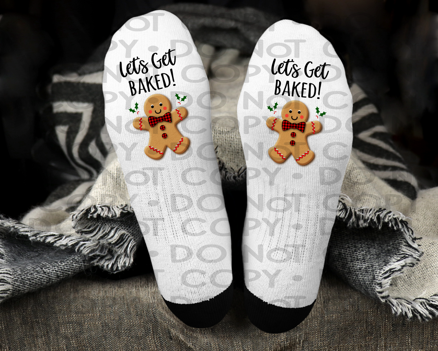 Lets get baked - Sock - 2 Pair - DTF