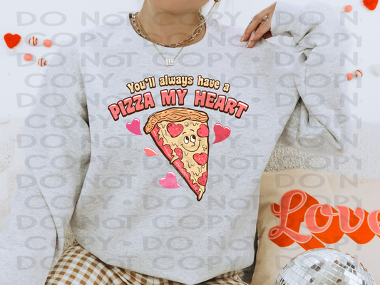 Pizza my Heart Distressed - DTF