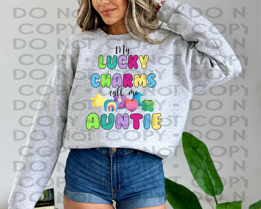 My lucky charms call me Auntie  - DTF **READ DESCRIPTION**