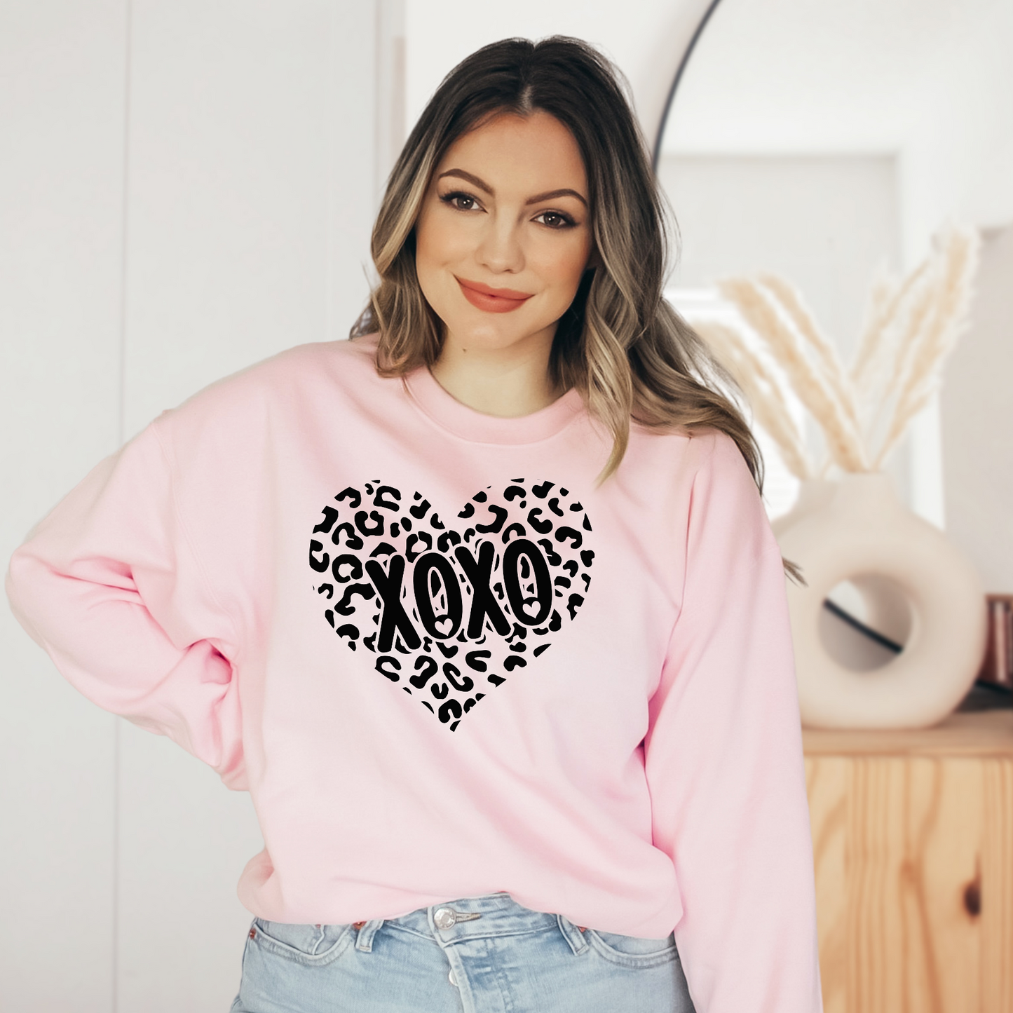 XO Leopard Heart - Adult - DTF