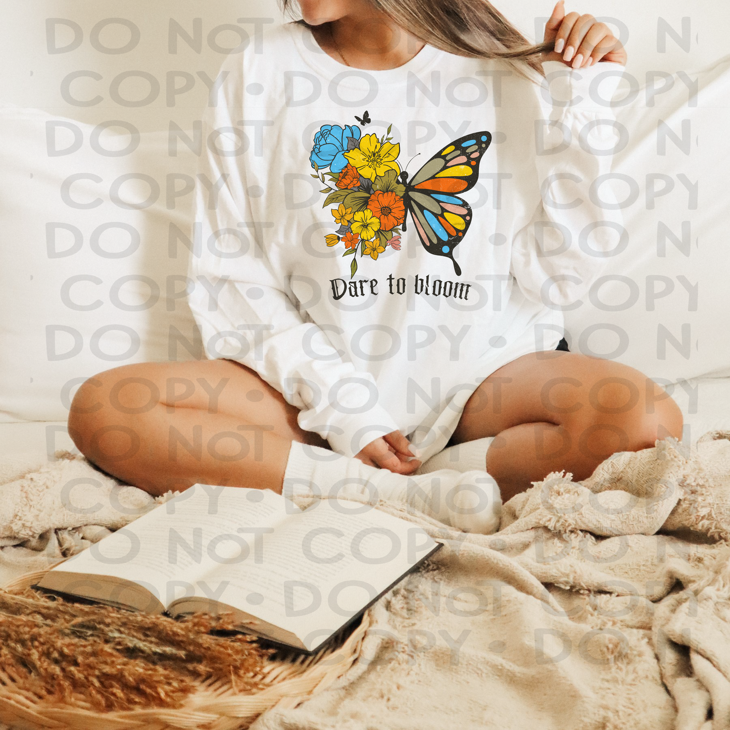 Dare to bloom distressed - DTF