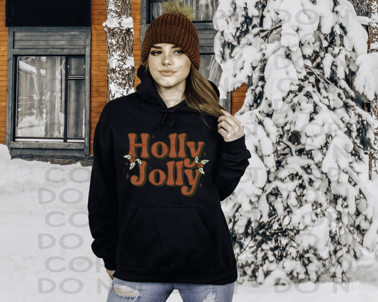 Holly jolly distressed - DTF