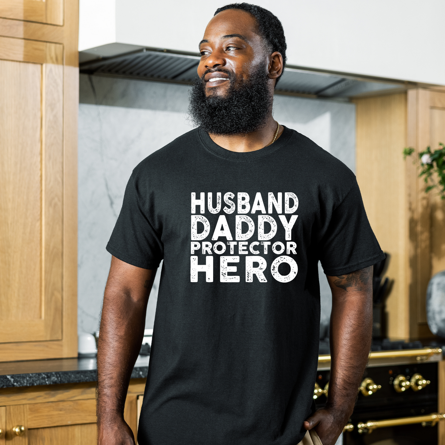 Husband Daddy Hero - Screen Print