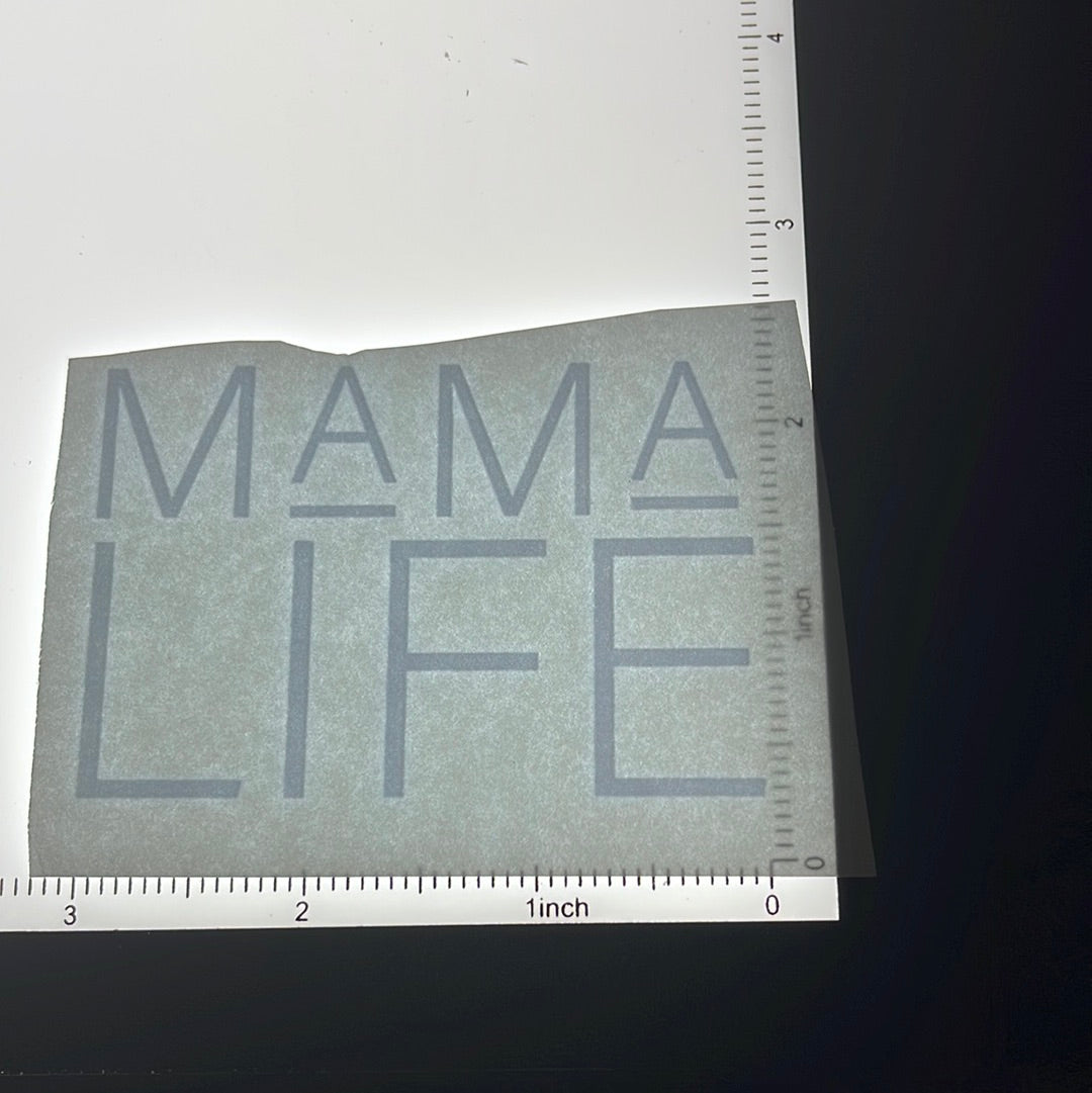 Mama life white  - Screen Print - 2 for $1