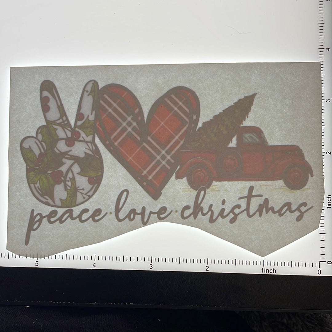 Peace love Christmas   - Screen Print - $1