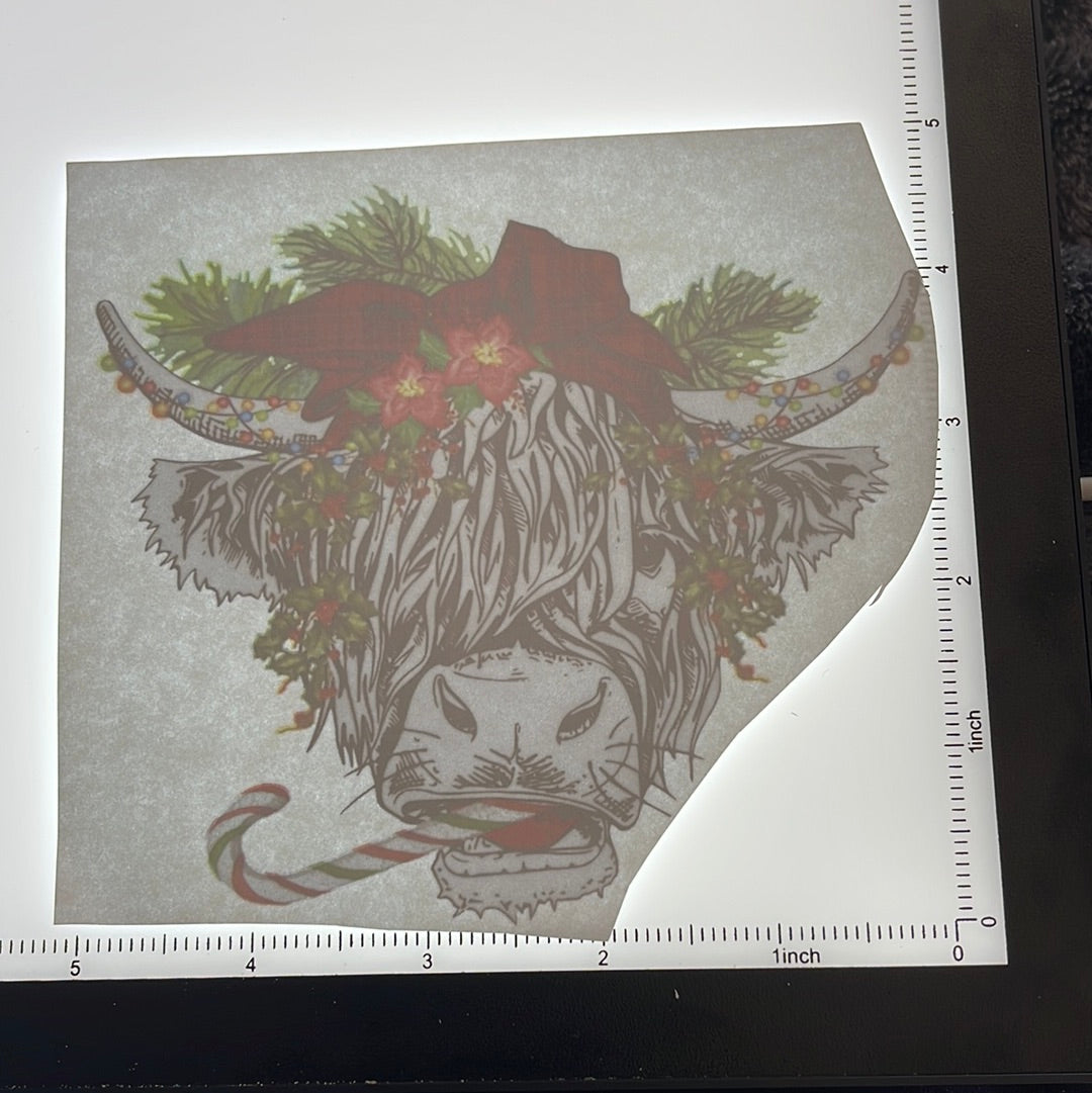 Christmas cow - Screen Print - $1