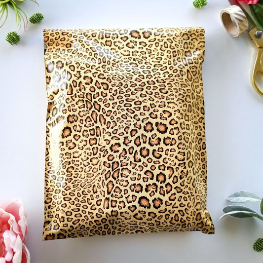 10x13 Leopard poly mailer - In stock