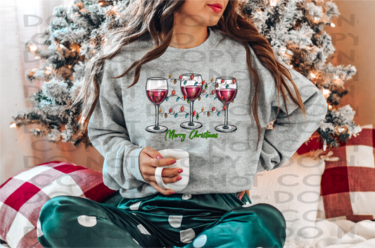 Christmas wine - DTF