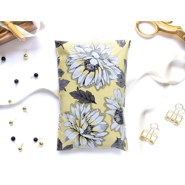 6x9 Sunflowers poly mailer - In stock