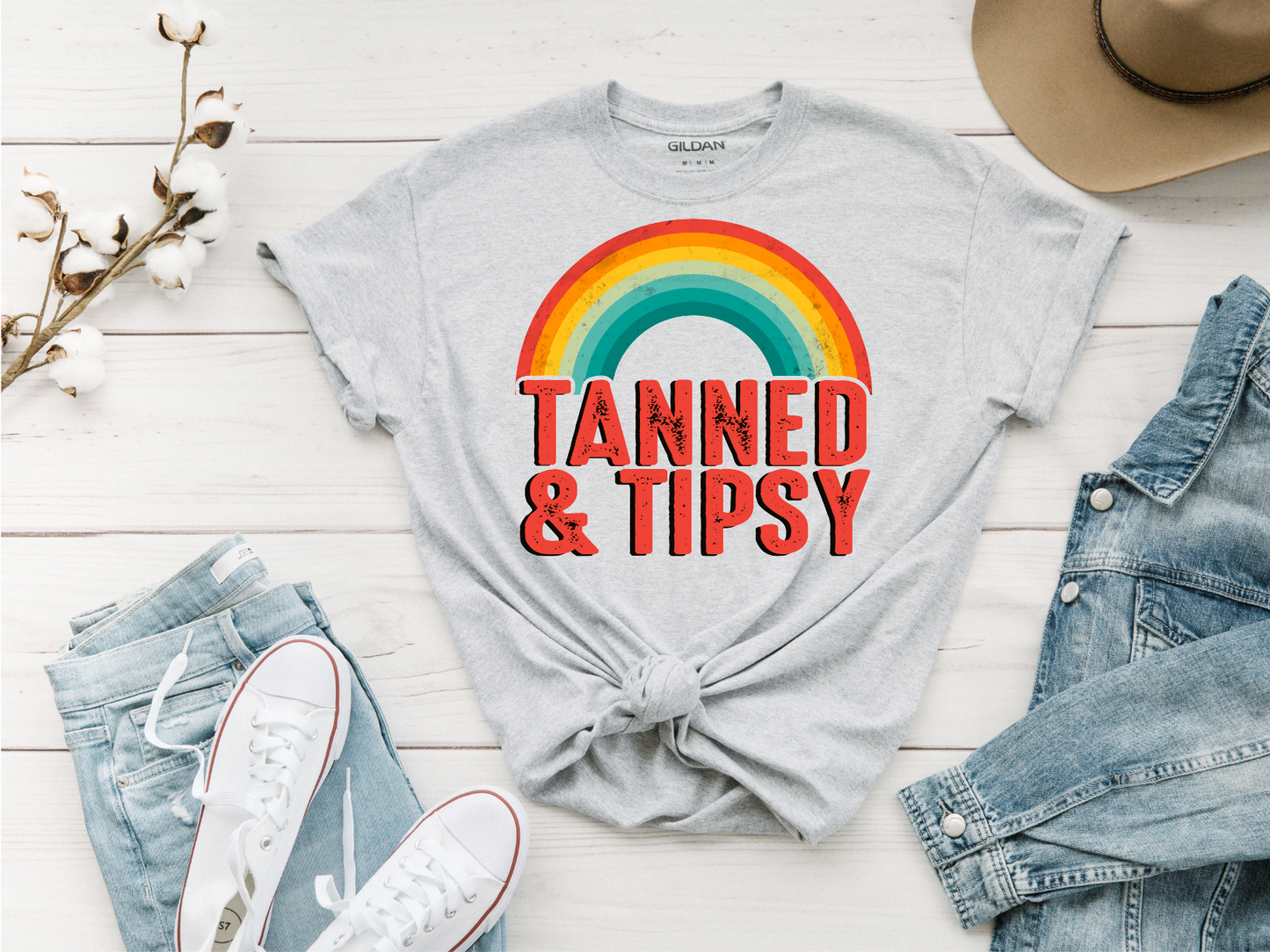 Tanned And Tipsy - Sublimation