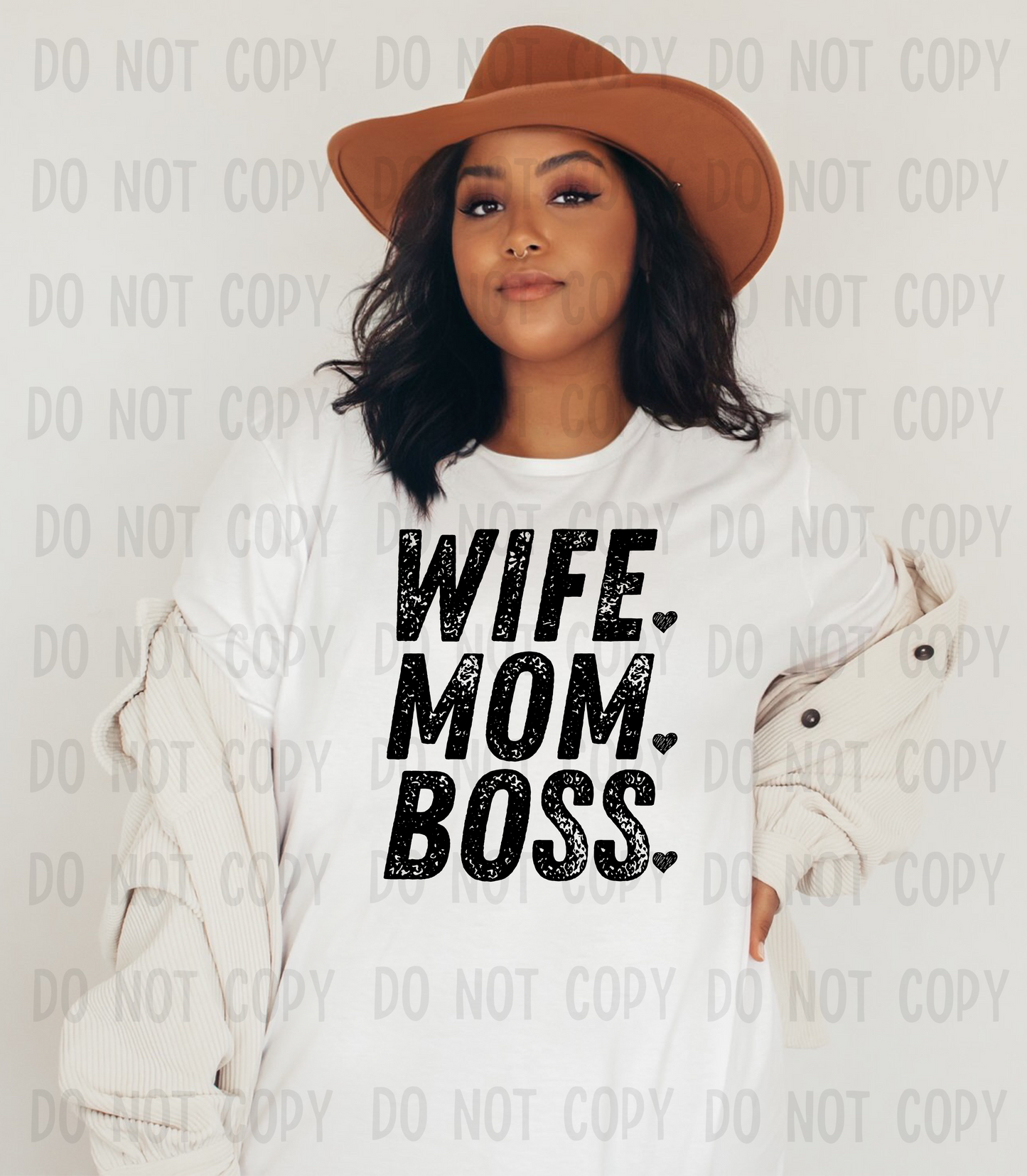 Wife mom boss - Screen Print